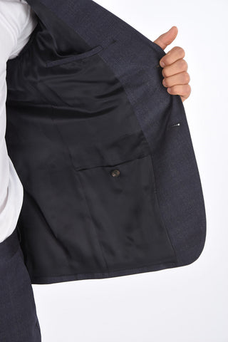 ZZEGNA side vents peak lapel 2-button suit