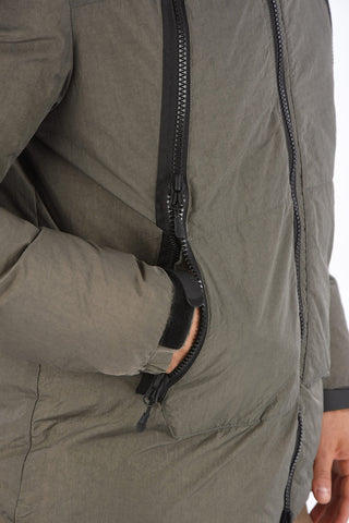 Zip closure Down Jacket with hood