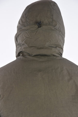 Zip closure Down Jacket with hood