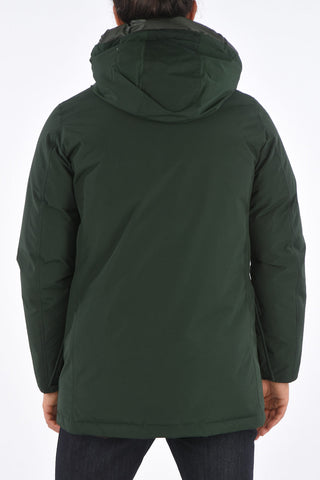 hooded down jacket