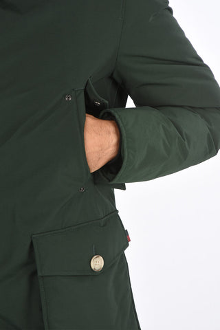 hooded down jacket