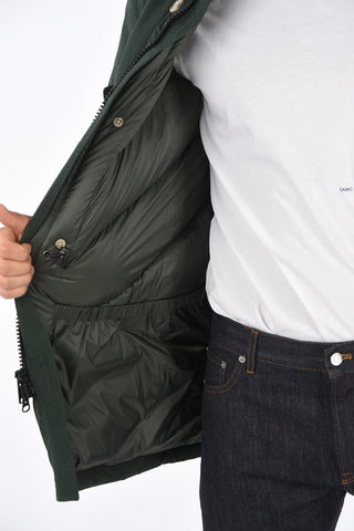 hooded down jacket