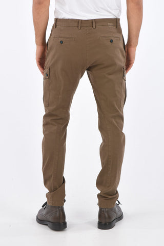 pantalone cargo COMBAT in cotone stretch