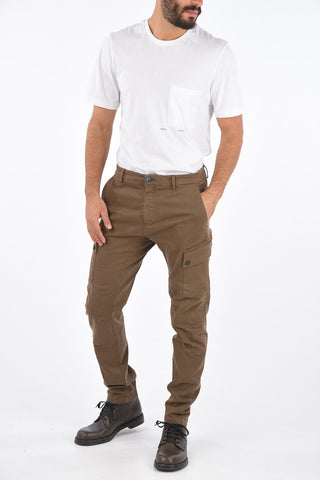 pantalone cargo COMBAT in cotone stretch
