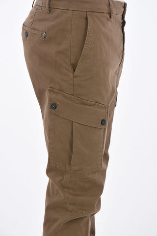 pantalone cargo COMBAT in cotone stretch