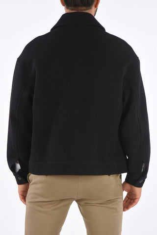 virgin wool outerwear jacket