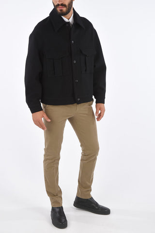 virgin wool outerwear jacket