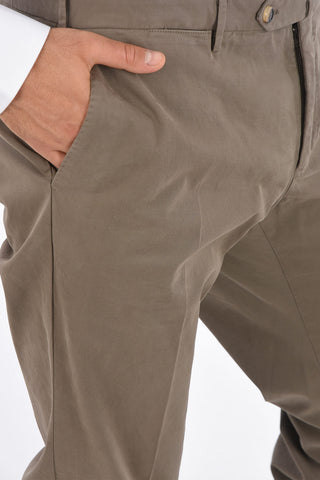pantalone chinos in cotone stretch slim fit