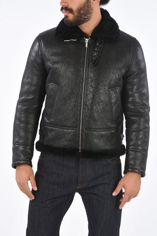 full zip shearling