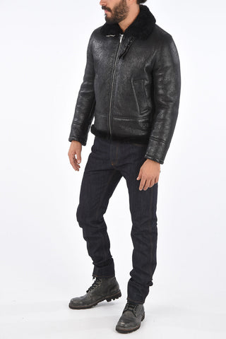 full zip shearling