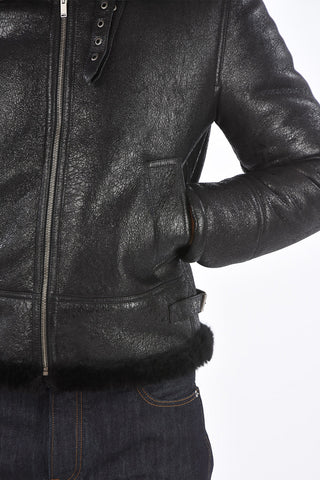 full zip shearling
