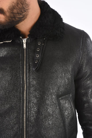 full zip shearling