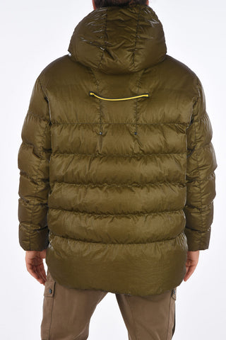 Zip closure Down Jacket with hood