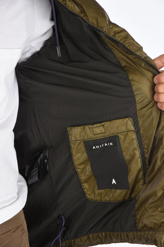Zip closure Down Jacket with hood