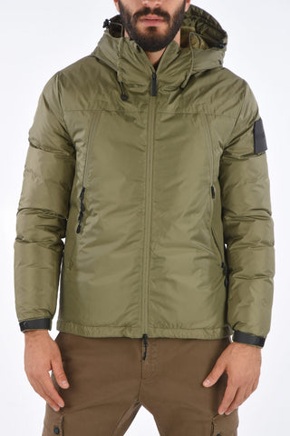 Zip closure Down Jacket with hood
