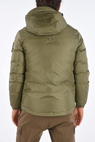 Zip closure Down Jacket with hood