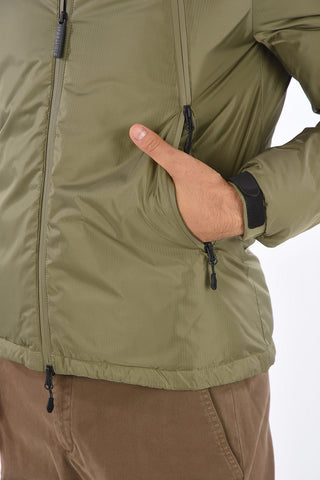 Zip closure Down Jacket with hood