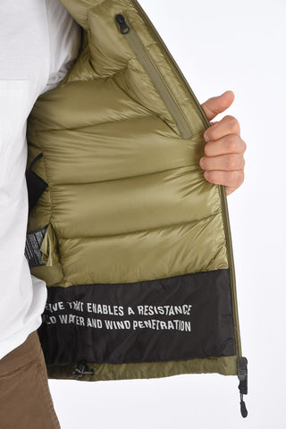 Zip closure Down Jacket with hood