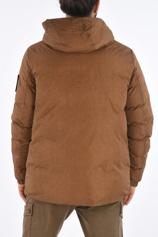 Zip closure Down Jacket with hood