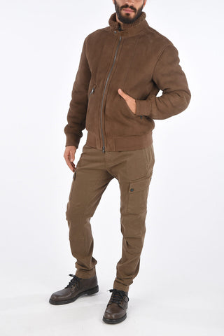 zip closure shearling