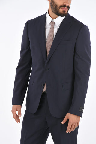 ZZEGNA side vents notch lapel 2-button suit
