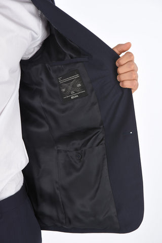 ZZEGNA side vents notch lapel 2-button suit