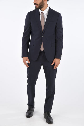 ZZEGNA side vents notch lapel 2-button suit