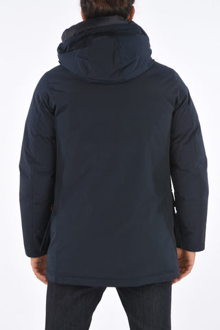hooded down jacket