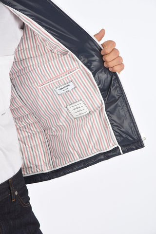 hooded quilted down jacket