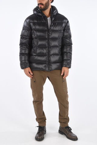 Zip closure Down Jacket with hood