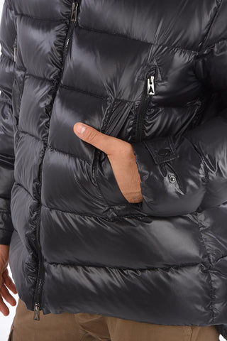 Zip closure Down Jacket with hood