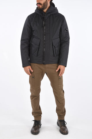 Zip closure Down Jacket with hood