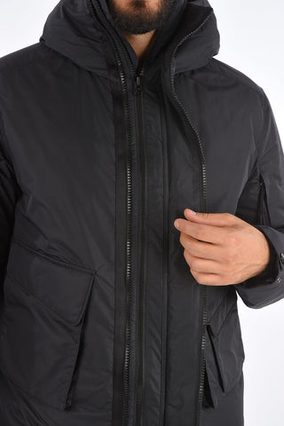Zip closure Down Jacket with hood