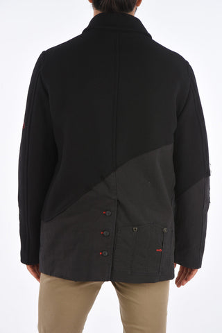 GREG LAUREN wool blend double breasted coat