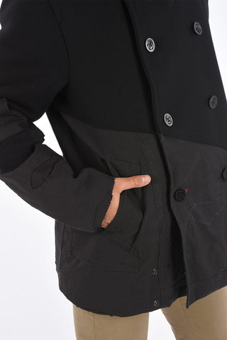 GREG LAUREN wool blend double breasted coat