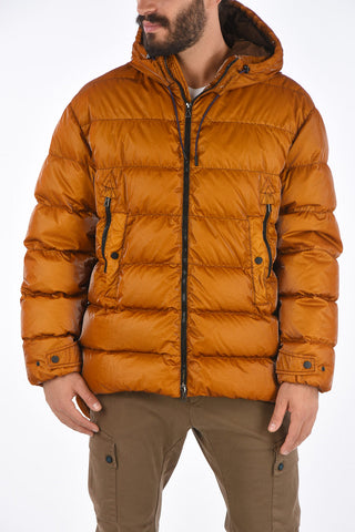 Zip closure Down Jacket with hood