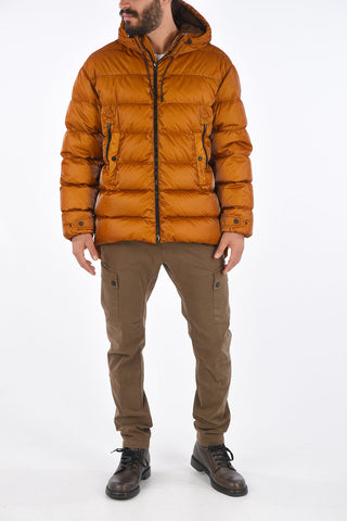 Zip closure Down Jacket with hood