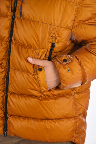 Zip closure Down Jacket with hood