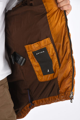 Zip closure Down Jacket with hood