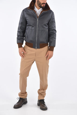 full zip shearling