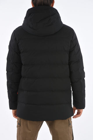 hidden closure down jacket