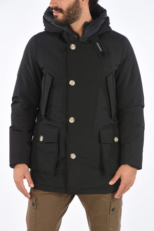 hooded down jacket