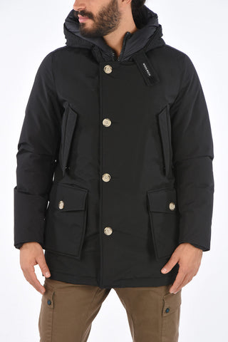 hooded down jacket