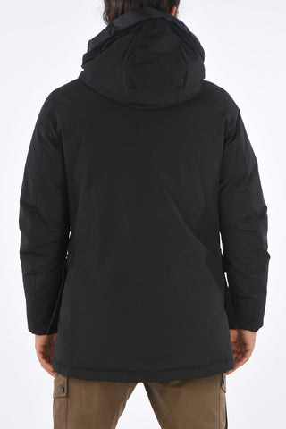 hooded down jacket
