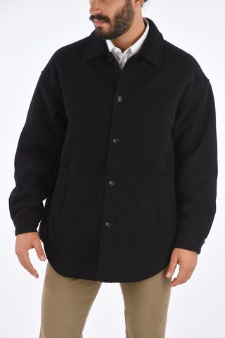 cashmere and virgin wool balmacaan coat