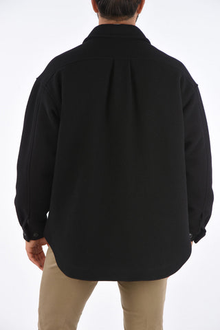 cashmere and virgin wool balmacaan coat