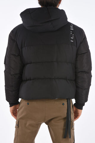 silk hidden closure down jacket