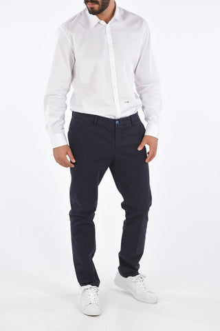stretch cotton MALLARD CIGARETTE belt loops trousers