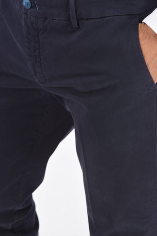stretch cotton MALLARD CIGARETTE belt loops trousers