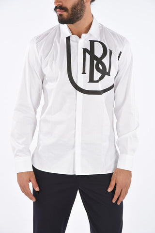Hidden Closure SLIM FIT Monogram Shirt